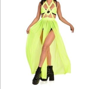 I heart raves eyes wide shut harness dress